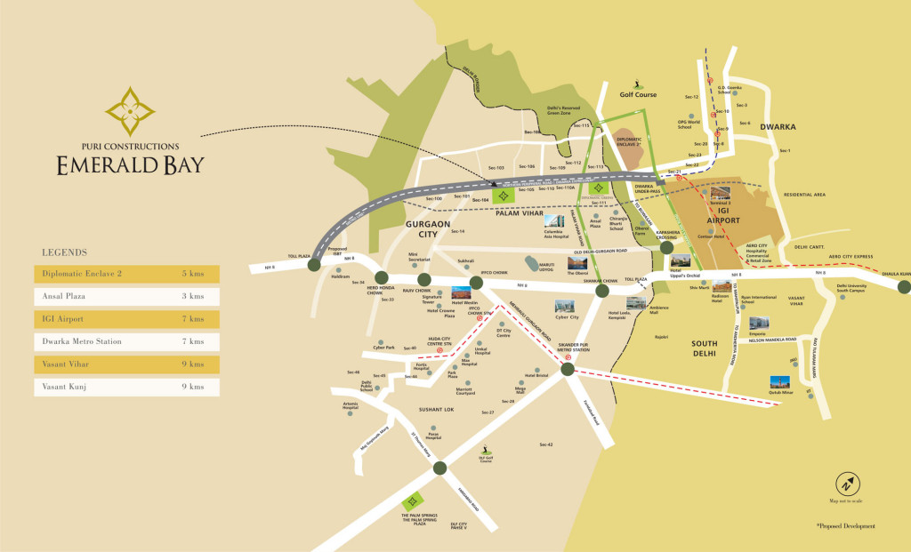 Emerald Bay Location Map